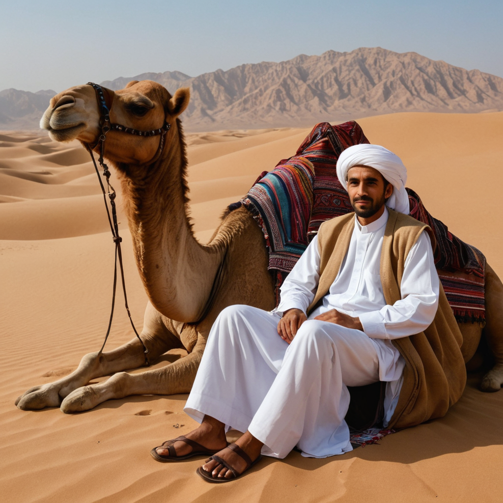 صورة لرجل شاعر جالس في - بيكاسو الخليج | Gulf Picasso