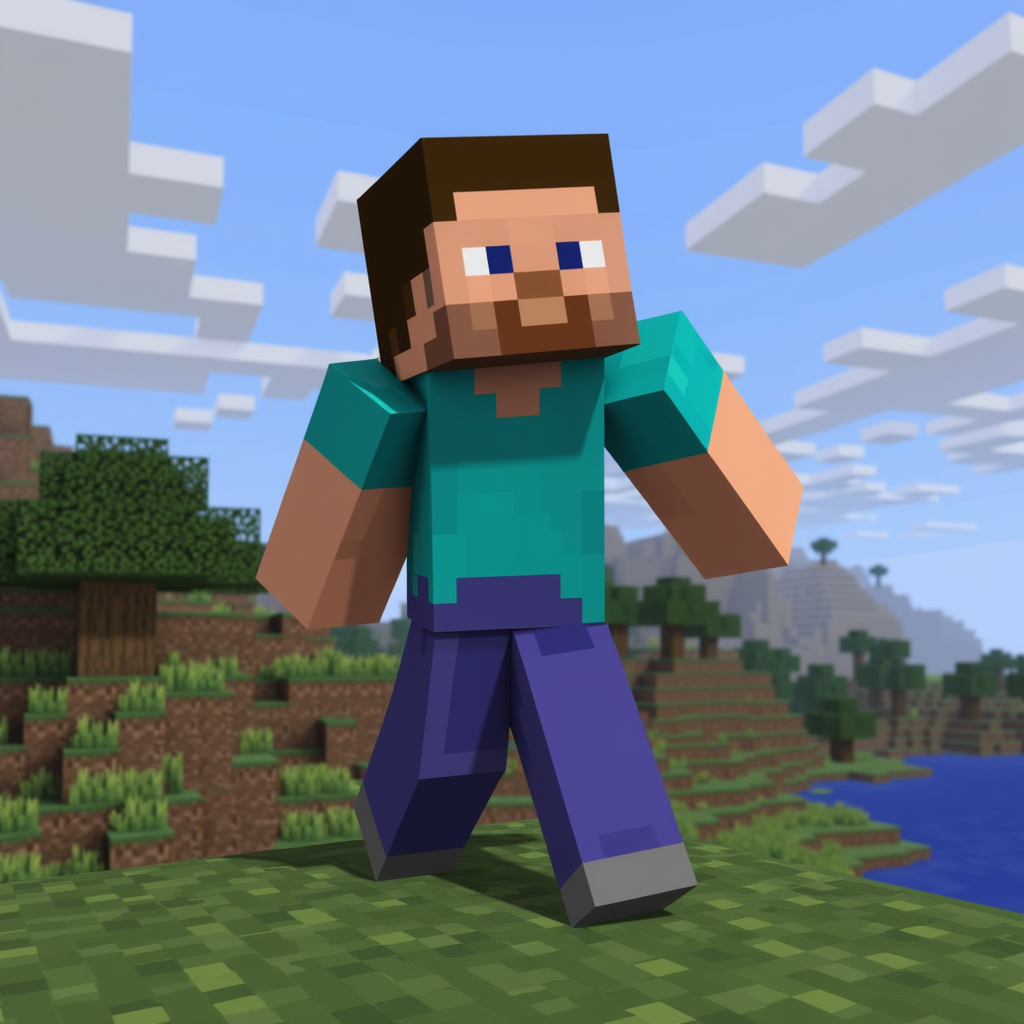 صورة لستيف من ماين كرافت