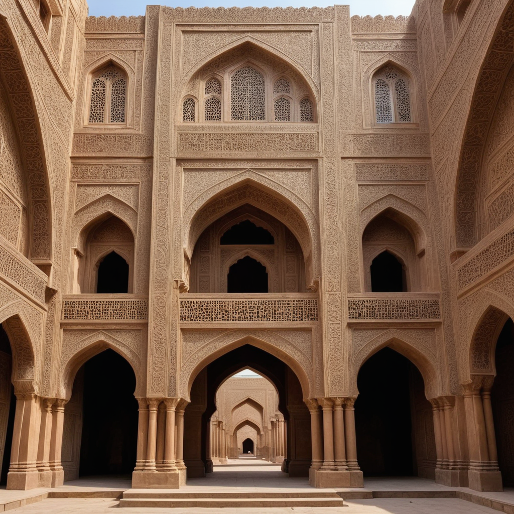 اسم حفصة على شكل هندسة معمارية