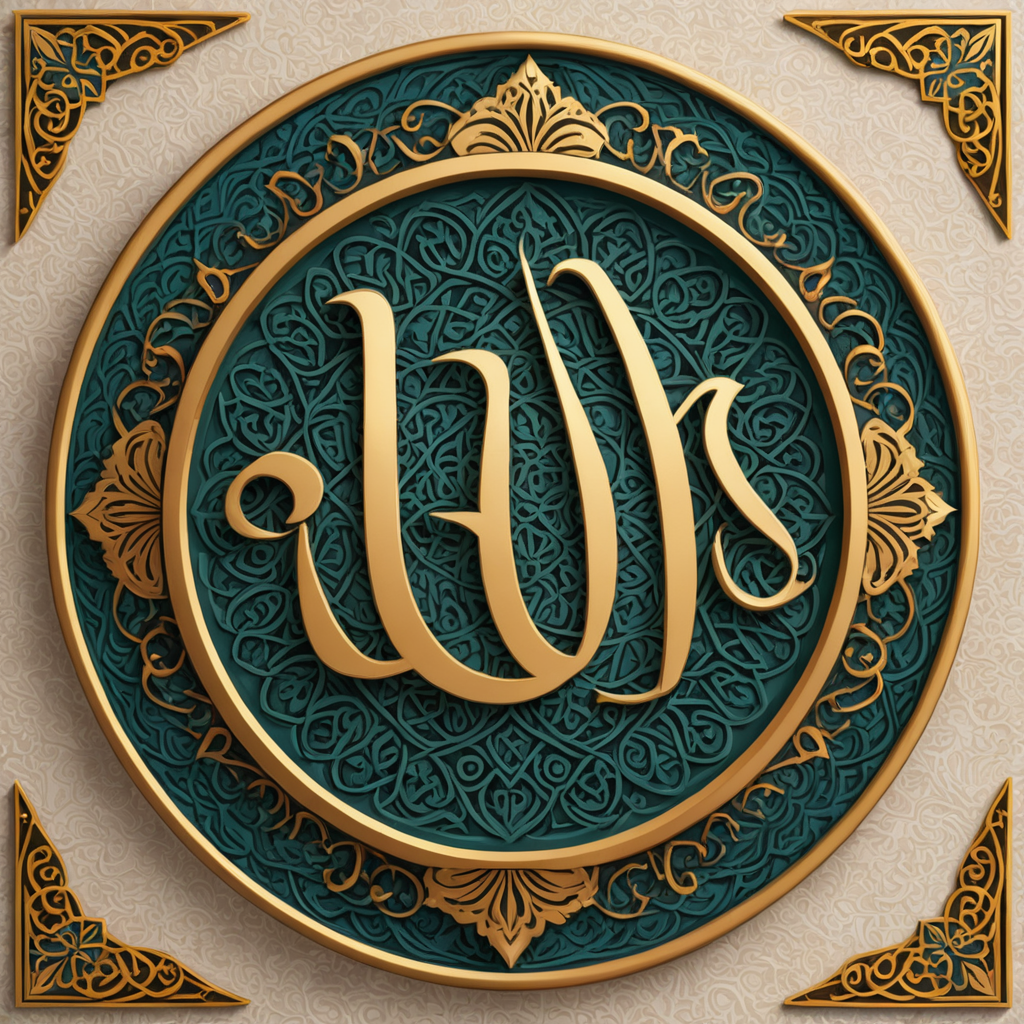 تصميم اسم آيات مزخرف زخرفه اسلامية