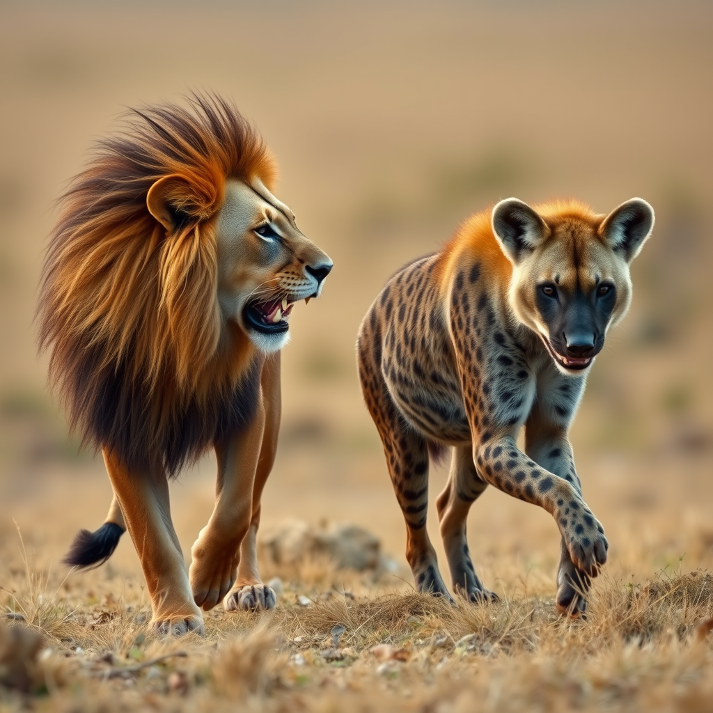 دمج اسد مع ضبع