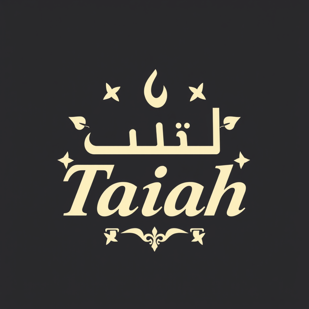 شعار محل مواد غذائية باسم طيبة