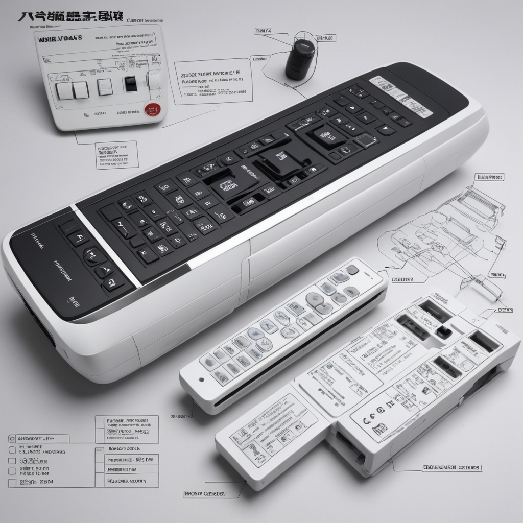 aircon Remote exploded assembly drawing - Gulf Picasso | بيكاسو الخليج