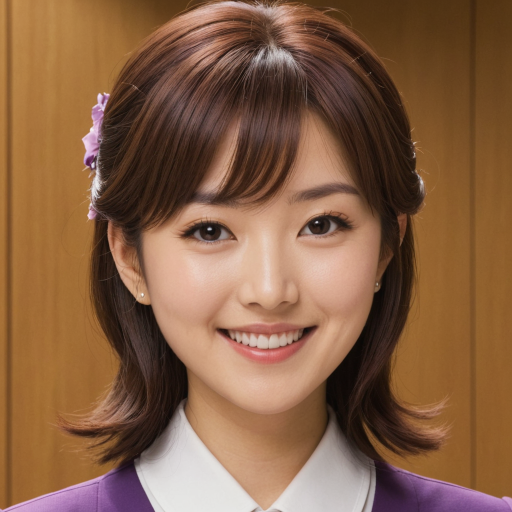 Yukari Orihara smile - Gulf Picasso | بيكاسو الخليج