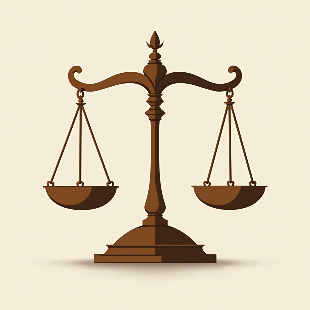 لوجو مع ميزان بأسم محمد عابد