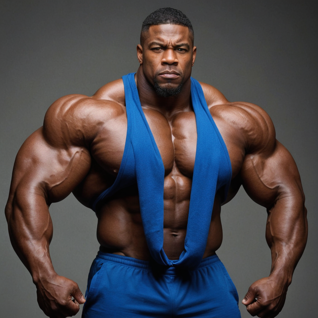 رجل عنده اضخم عضلات